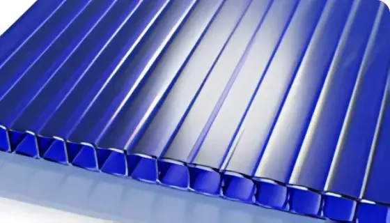 синий сотовый поликарбонат