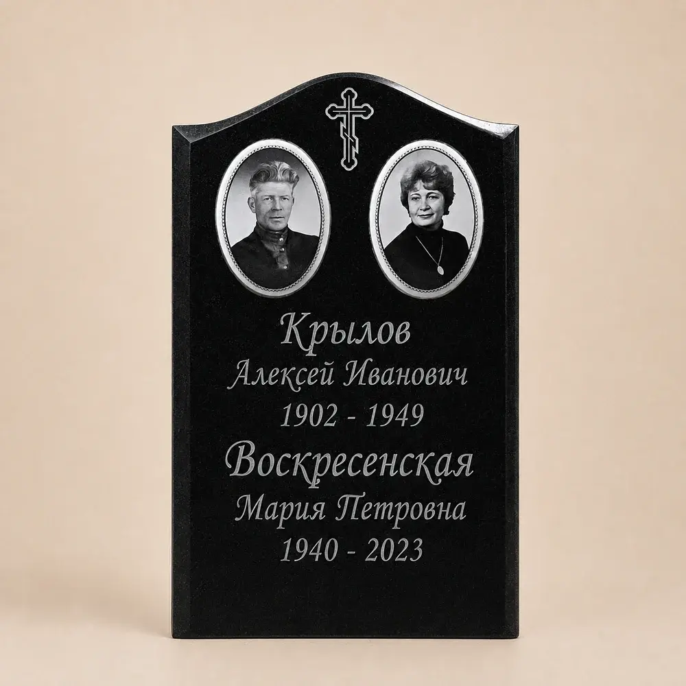 Оформление памятника 60×40 см — работа мастерской № 053