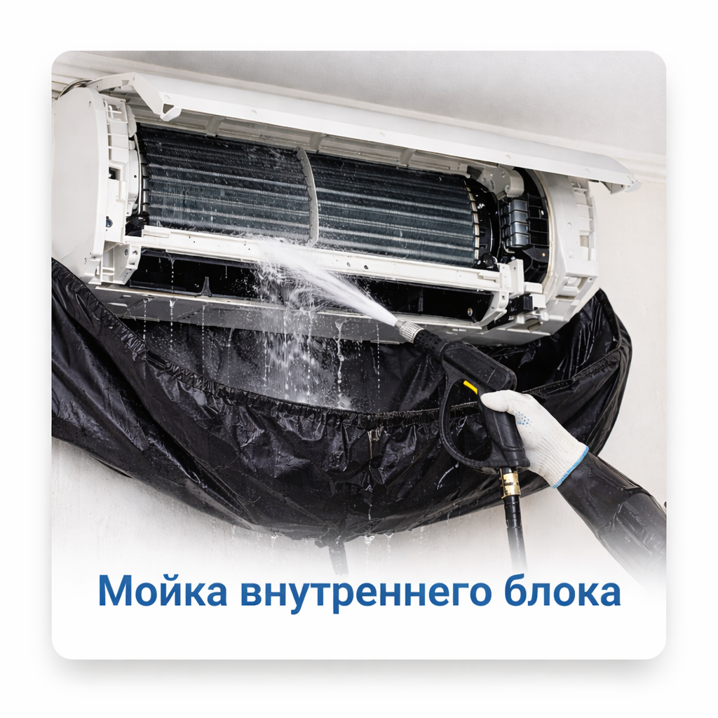 Мойка внутреннего блока