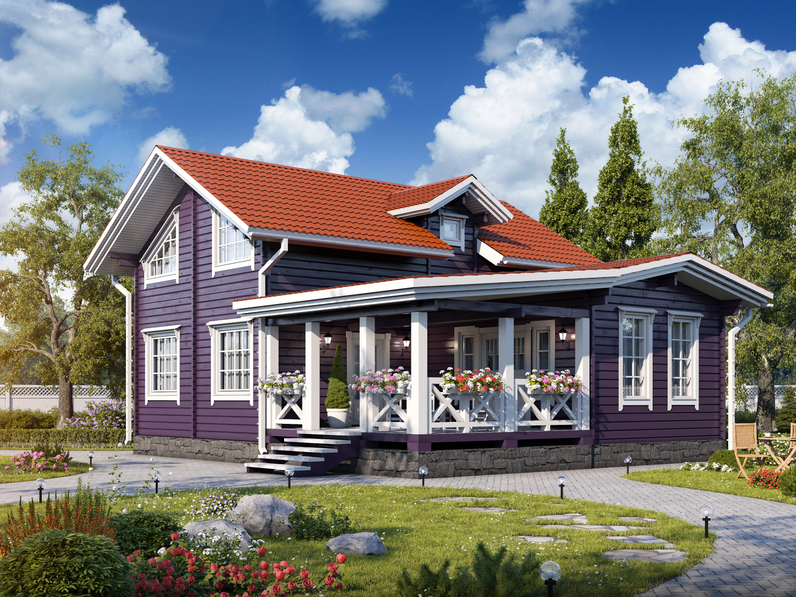 Заказать эксклюзивный дом из клееного бруса Дом Сенатор