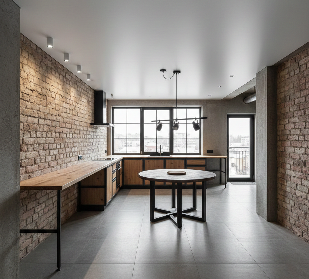 Кухня Лофт с характером