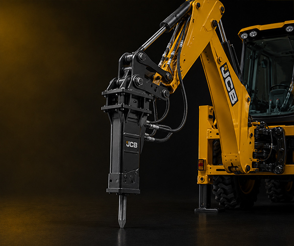 JCB с гидромолотом