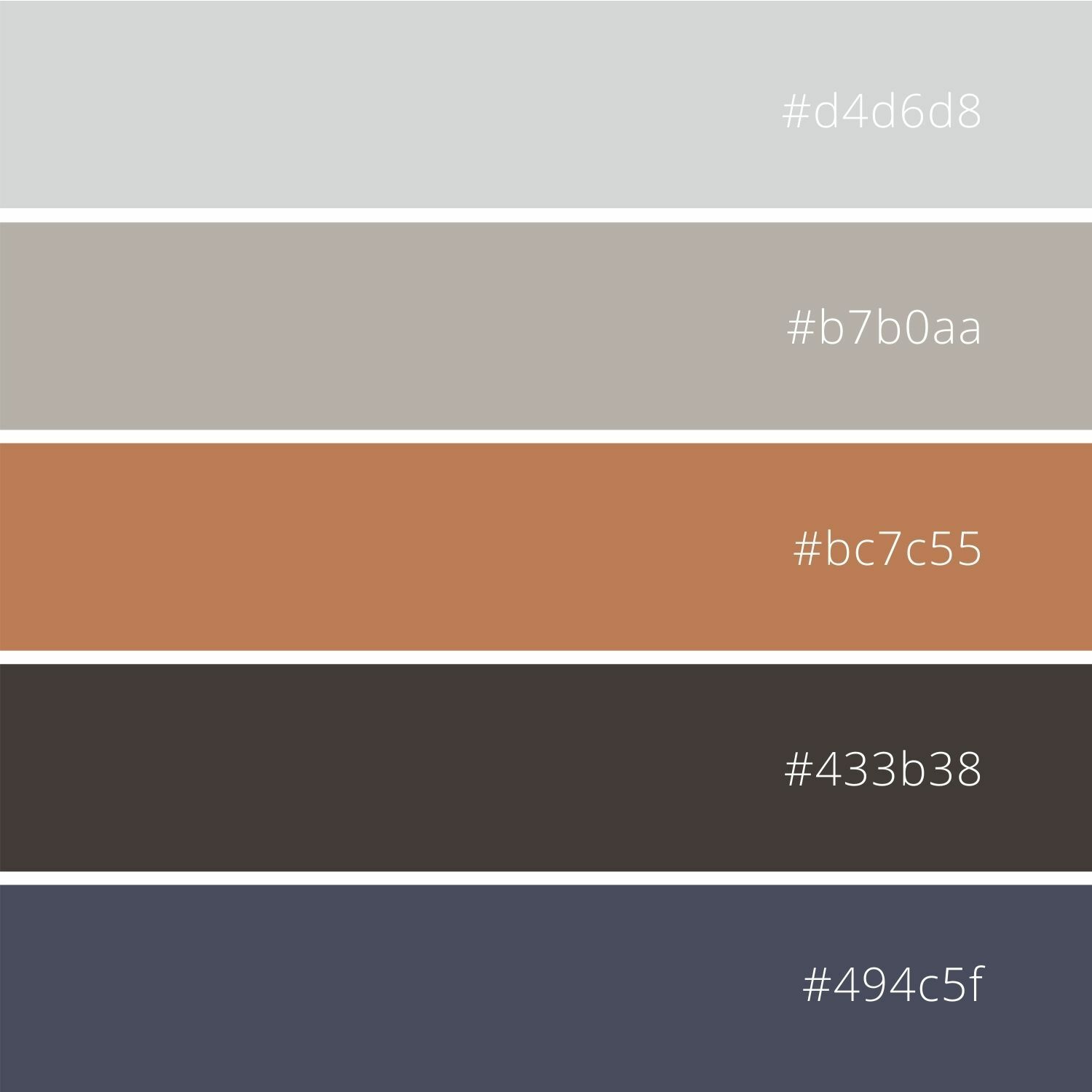 Color combination codes for the interior