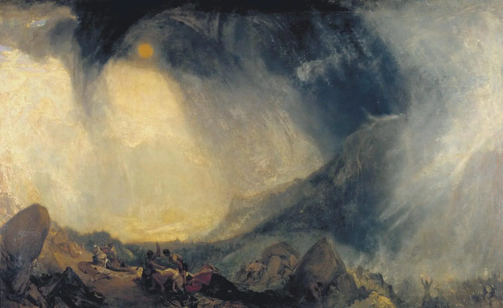 «Снежная буря: Ганнибал и его армия, пересекающая Альпы» - это картина Дж. М. У. Тернера, написанная маслом на холсте, впервые выставленная в 1812 году. Оставленная нации по завещанию Тернера, она была приобретена Национальной галереей в Лондоне в 1856 году и сейчас хранится. галереей Тейт.