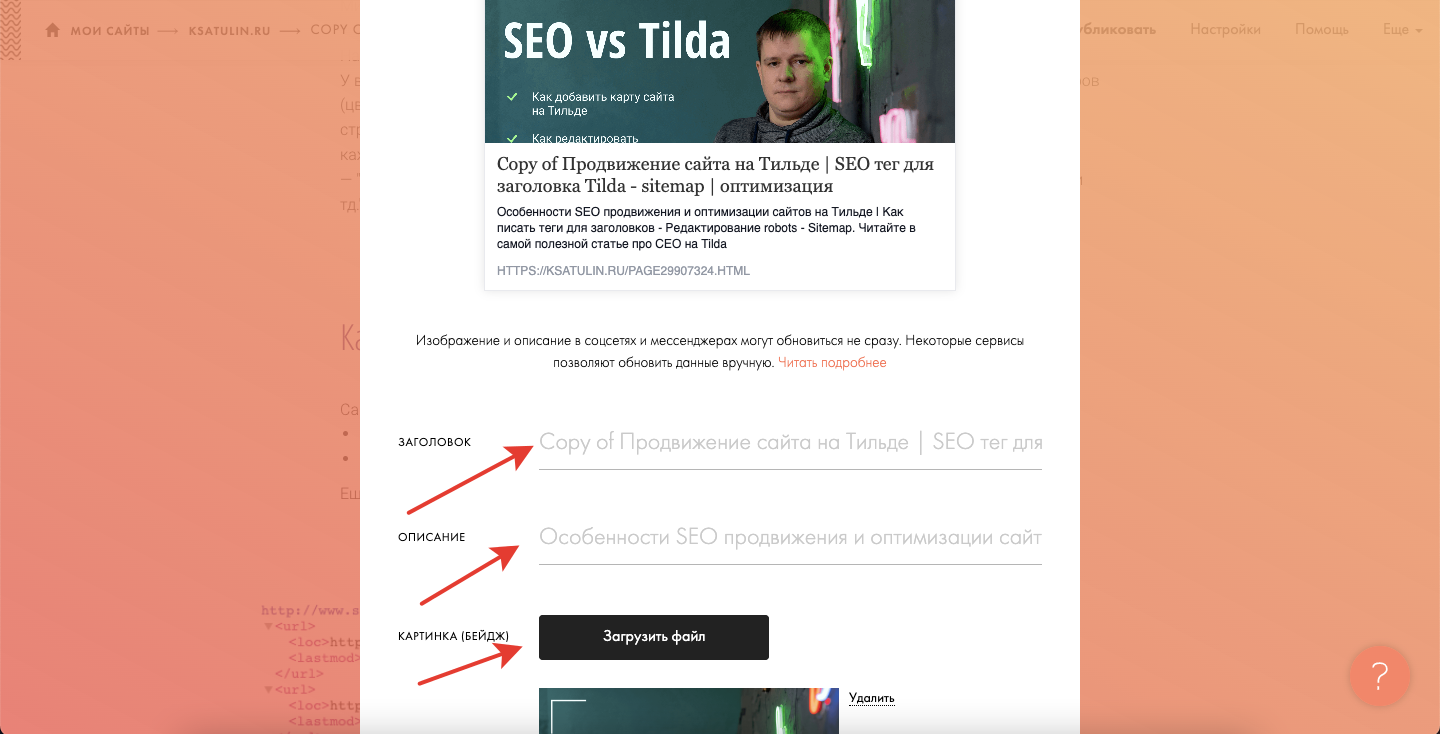 Как подключить домен к Tilda
