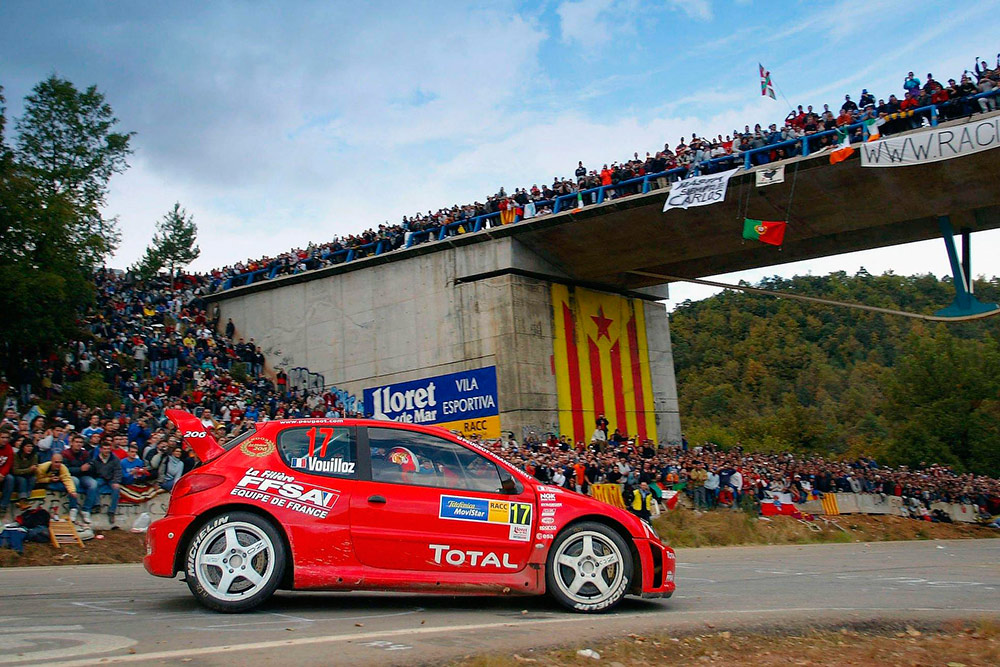 Николя Вуйоз и Дени Жироде, Peugeot 206 WRC (282 NNN 75), ралли Каталония 2004
