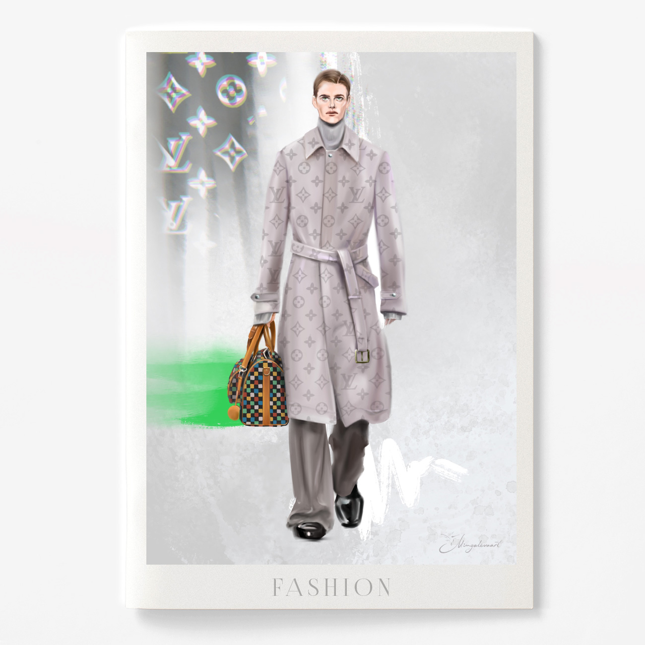  Цифровая иллюстрация, фэшн эскиз, Фэшн-иллюстрация, Fashion-illustrator, mingalevaart, Анна Мингалёва, mens illustration