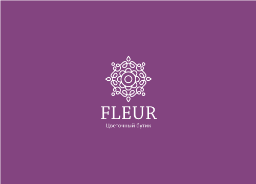 логотип цветочный магазин