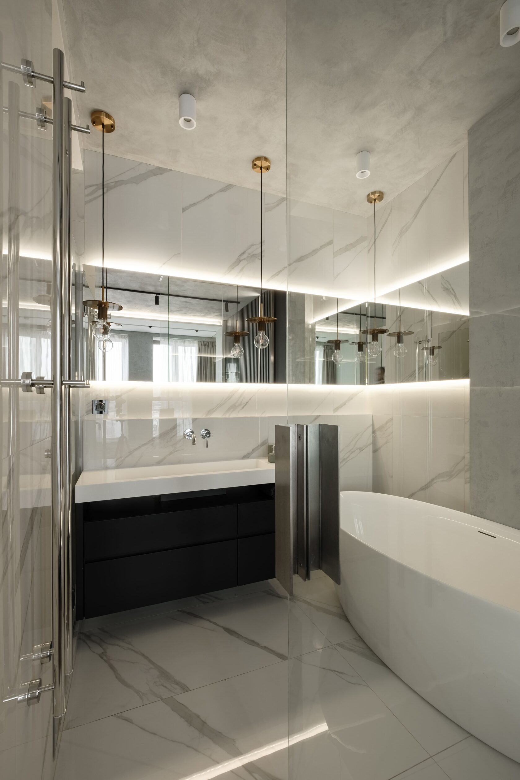 Жилой интерьер в ЖК Golden City 90 м2 | Petrov Design
