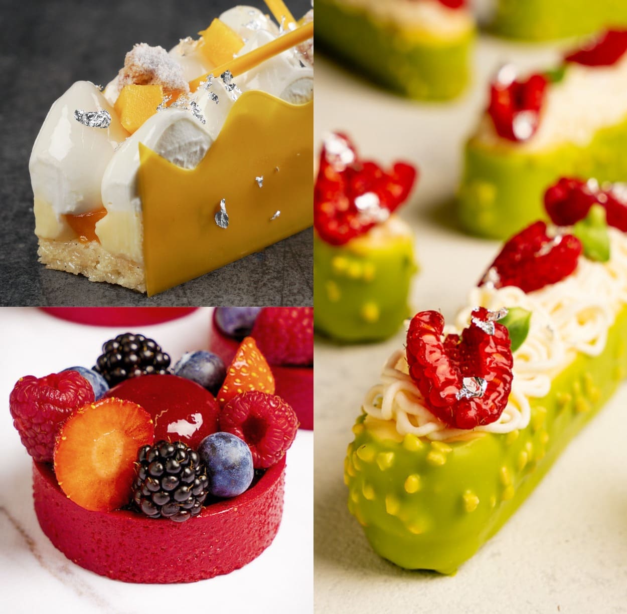 fruit and berry pastries by Antonio Bachour course