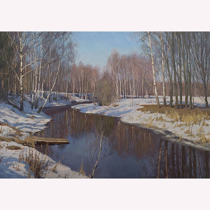 Мастер-класс Станислава Брусилова: Русская зима. Классический пейзаж. г. Москва