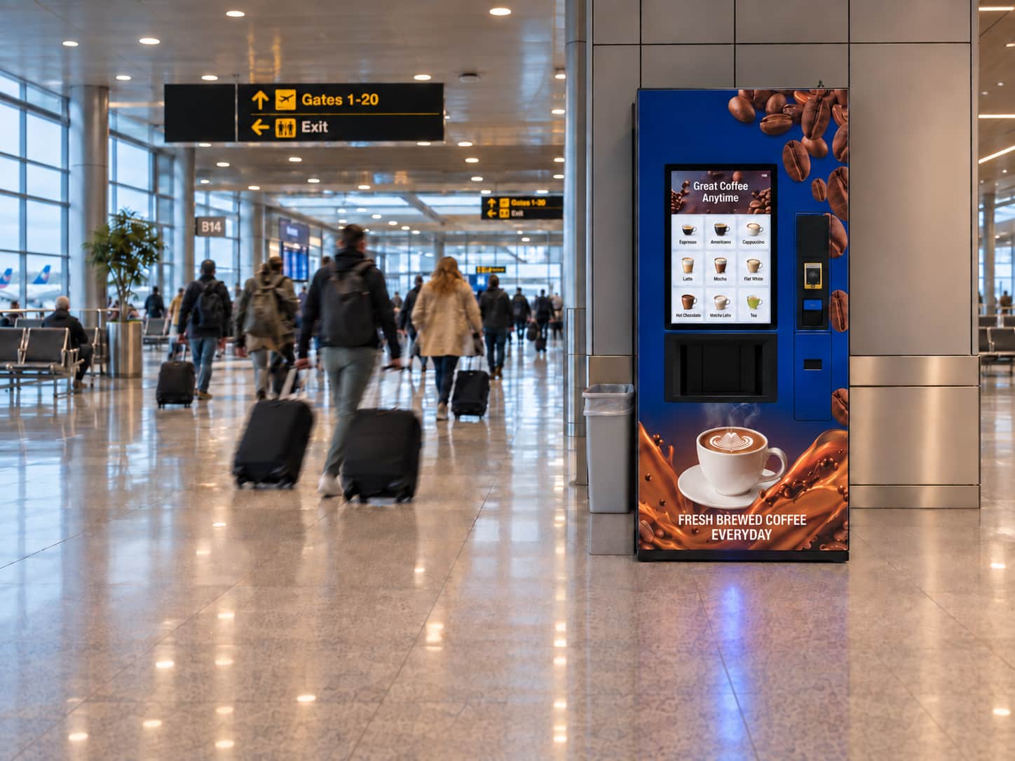 coffee vending machine corporate cafeteria