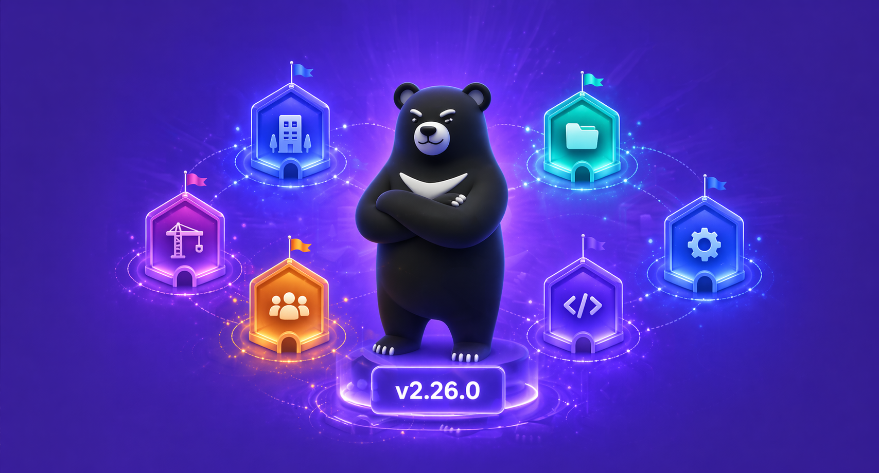 BearPass 2.26.0 — Пространства: изоляция данных по филиалам, проектам и отделам внутри одной установки