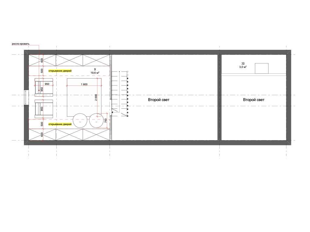Планировка 2 этаж