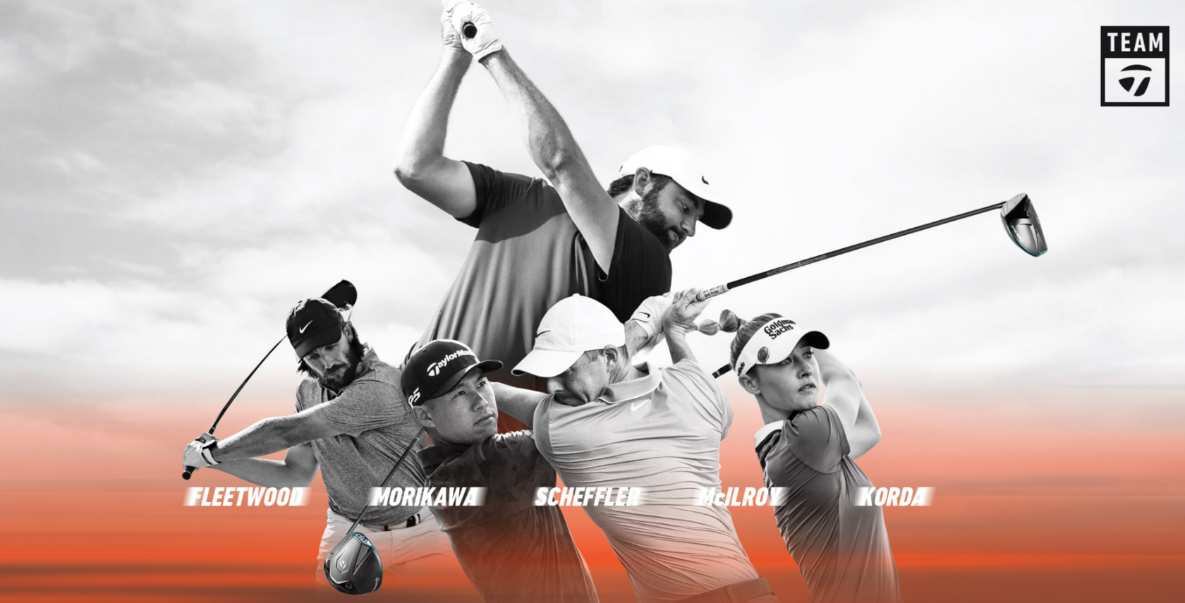 Команда гольфистов TaylorMade