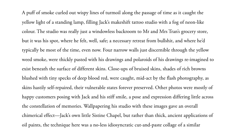 Sample of the extract from 