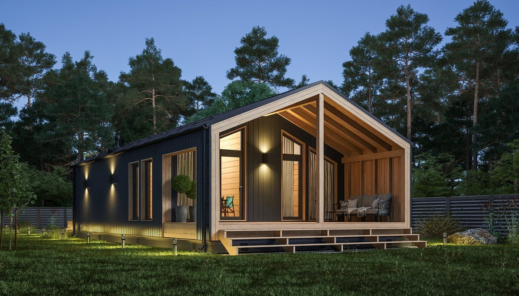 Различные стили каркасных домов