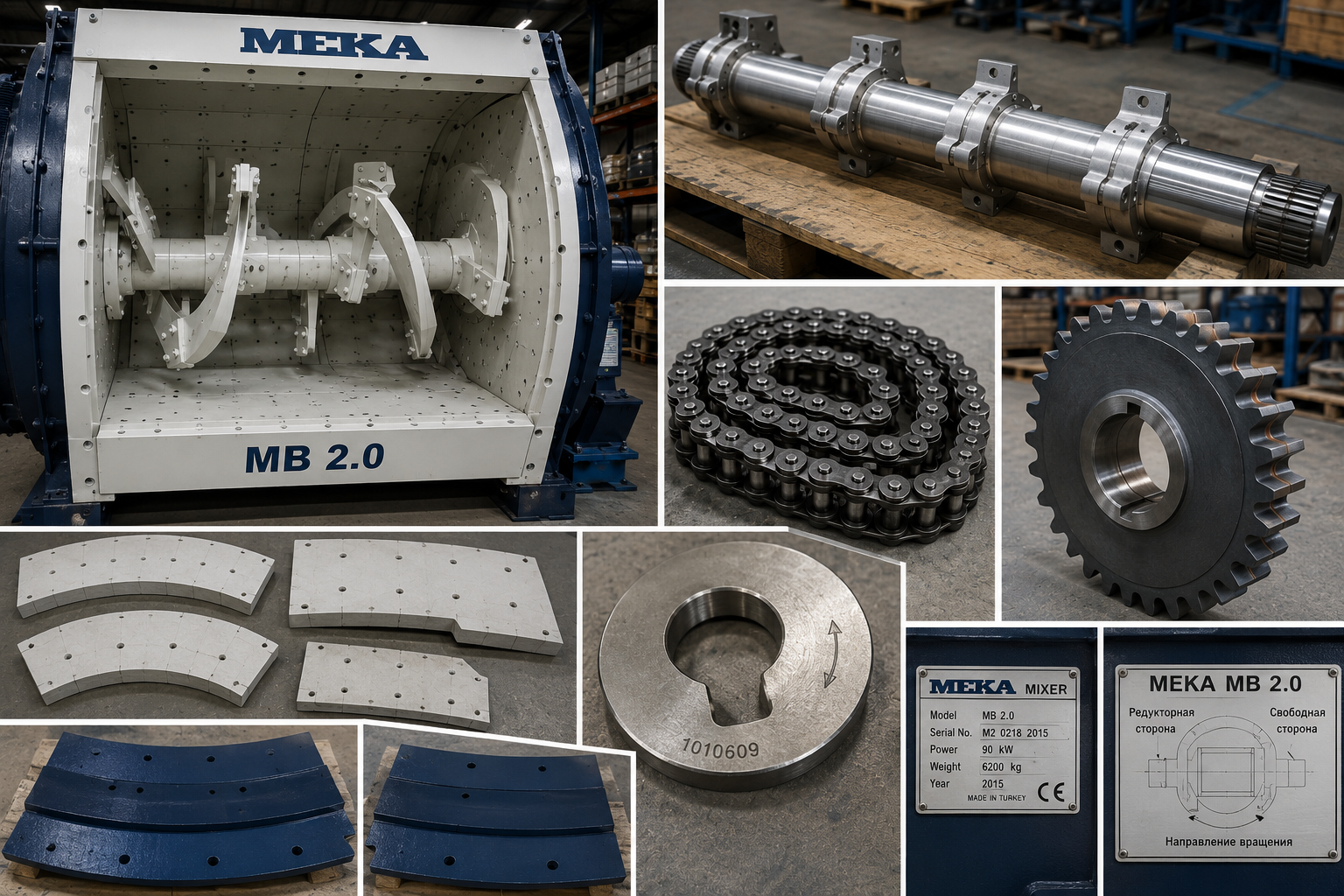 Запчасти MEKA MB 2.0: броня, вал и цепная передача