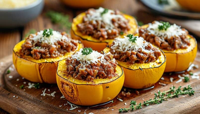 кольца из кабачков с фаршем в духовке