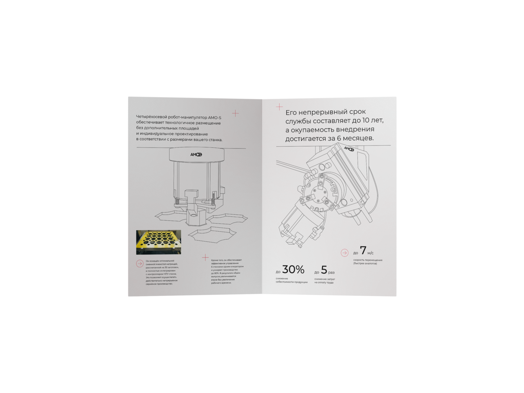 Разработка листовки для производителя роботов-манипуляторов