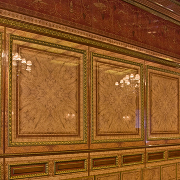 Интерьерные классические панели в эксклюзивных породах дерева