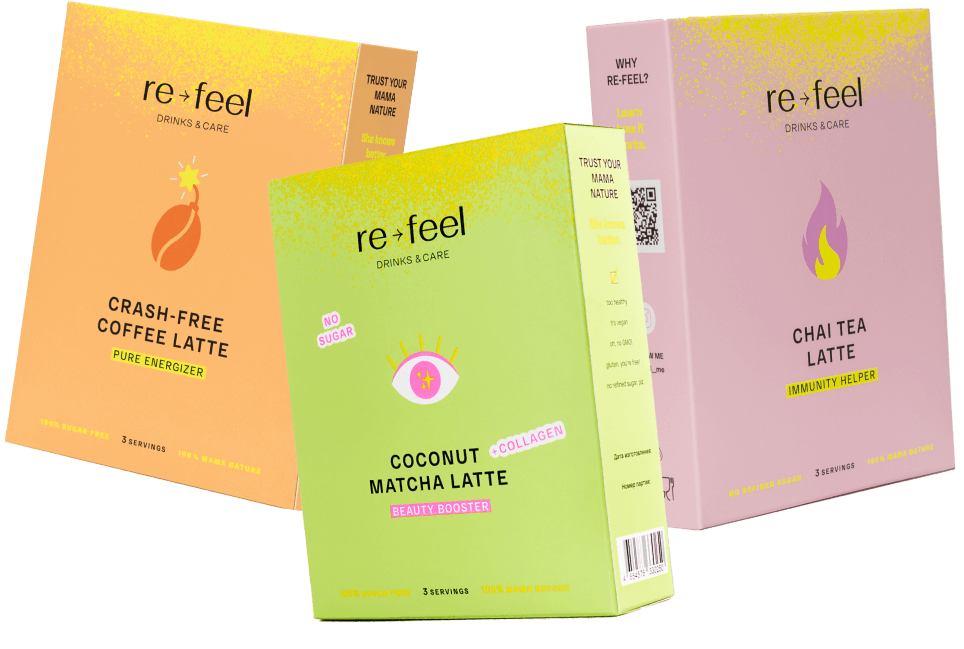 re-feel wellness & care | натуральные напитки и добавки рефил