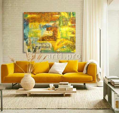 абстракция, картина маслом