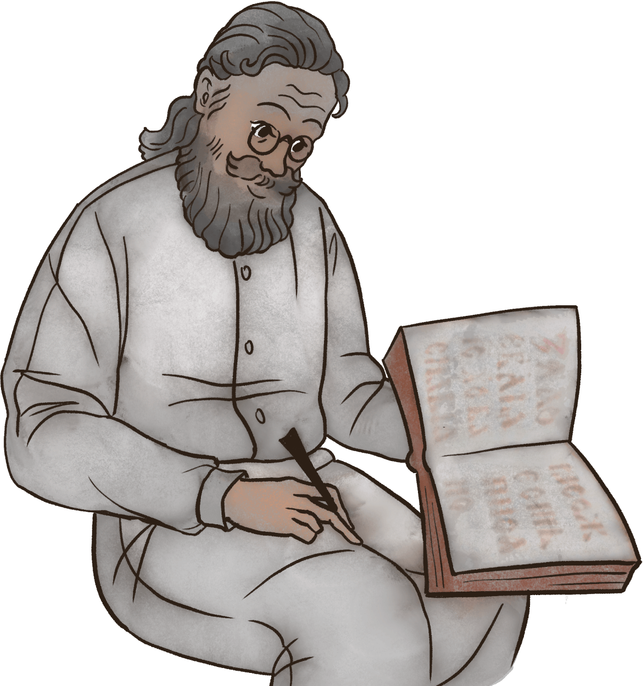 Иллюстрация монаха