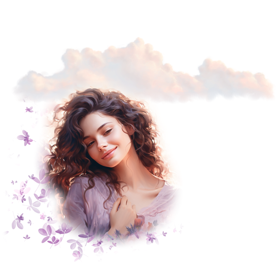 Женщина в гармонии с собой и миром после консультаций с психологом