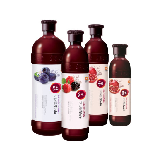 Корейские популярные напитки Хонгчо - фруктовые концентраты с уксусом.
