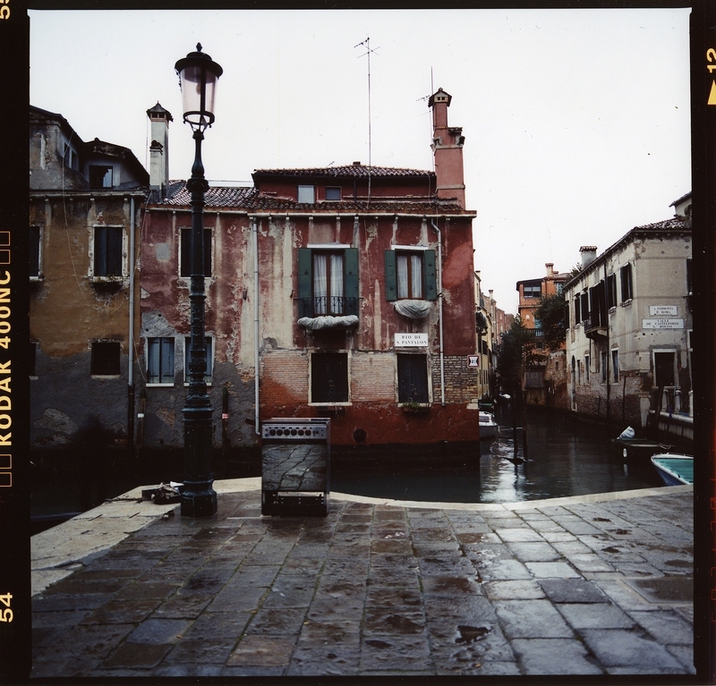 Kitchen Oven on the Canal. Venice. 2006. Color Negative 6×6.