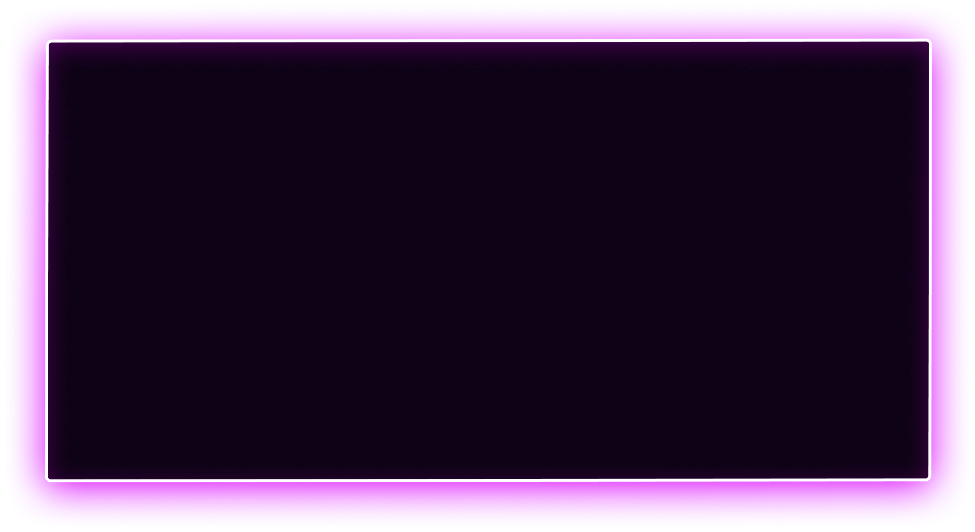черный прямоугольник, черный четырехугольник, черный фон, прямоугольник с фиолетовой подсветкой