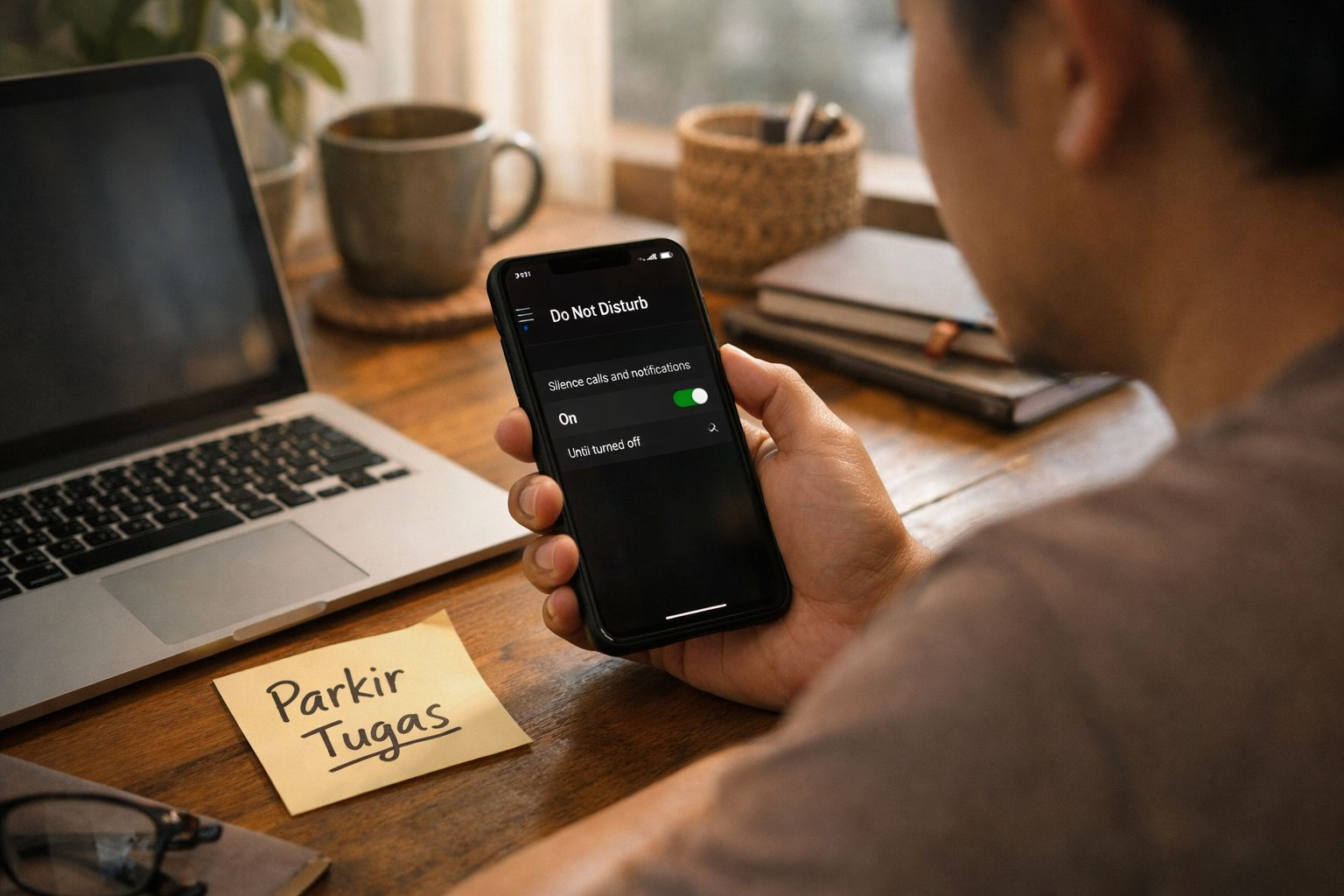 Perbandingan jadwal terlalu padat tanpa buffer dan jadwal realistis dengan buffer pada time blocking.