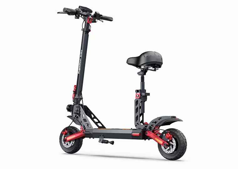 электросамокат с большими колесами и сиденьем