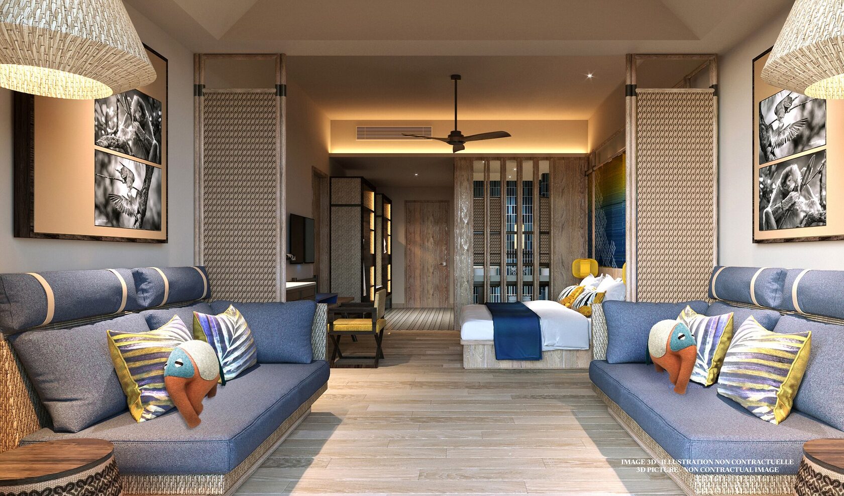 Визуализация Family Superior Room — Club Med Borneo