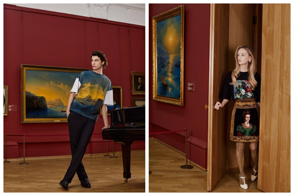 Коллекция Artograph по мотивам Эрмитажа и Русского музея — образы с репродукциями в музейных интерьерах