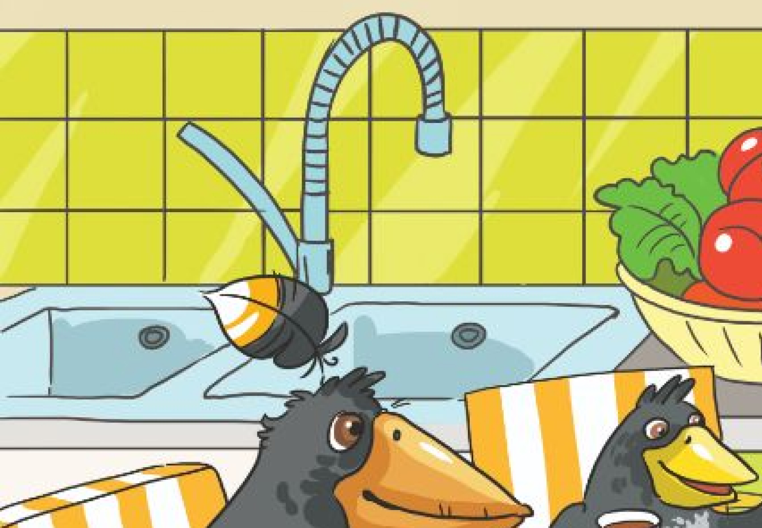 Интеллигентная ворона. Собери пазл.