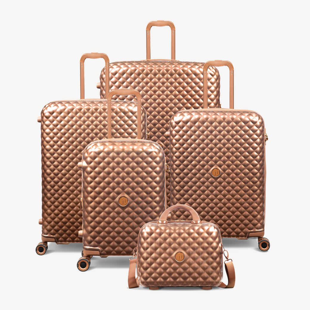 Коллекция чемоданов Jumbo it luggage из abc-пластика (S, M, XL): увеличение объема, замок TSA, маневренные колеса 360°, 2 цвета
