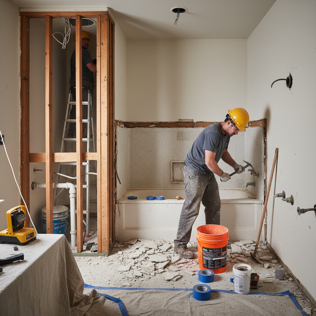 ремонт ванной комнаты под ключ