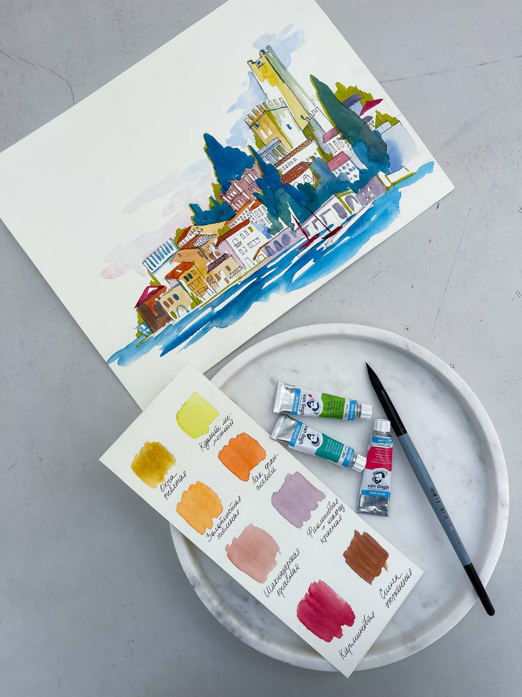 иллюстрации акварелью в Одессе