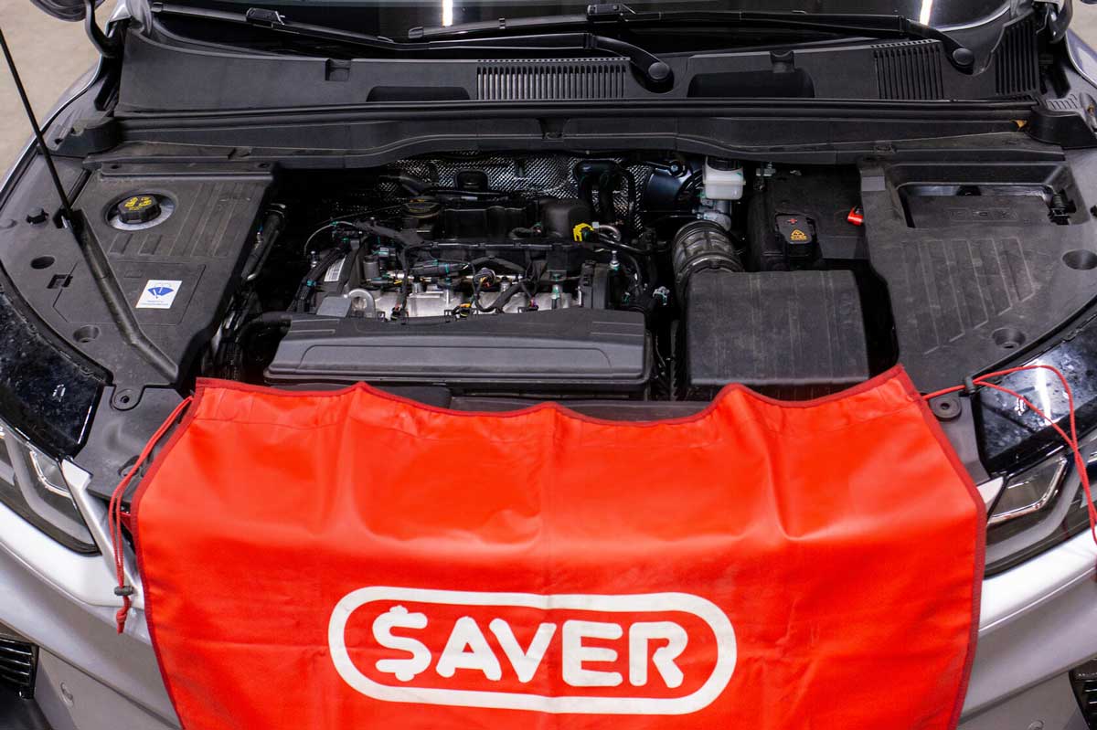 Geely Coolray с ГБО SAVER DIRECT для прямого впрыска — подкапотное пространство, замещение до 95%