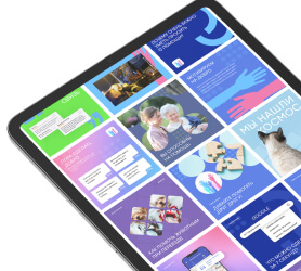 Мокап ленты инстаграм