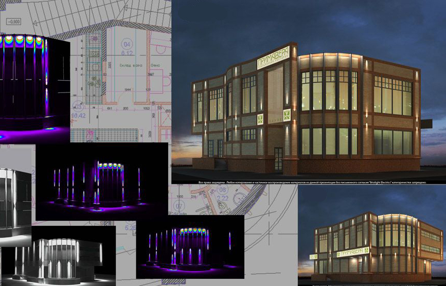 Проект освещения фасада