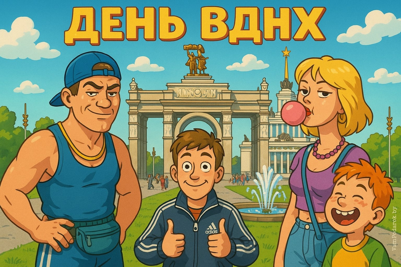 День рождения ВДНХ – открытка