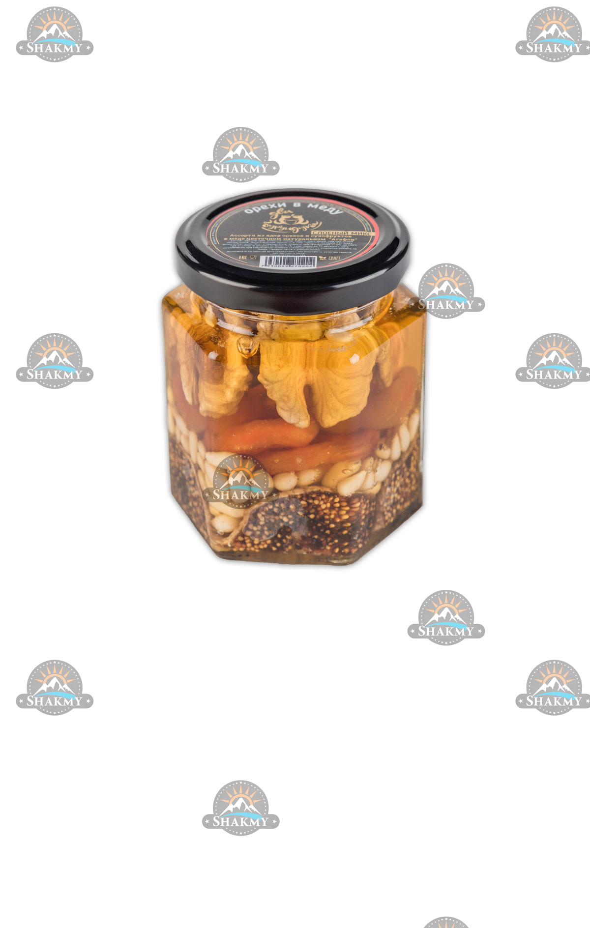 Орехи в меду "Агафон", 215 грамм