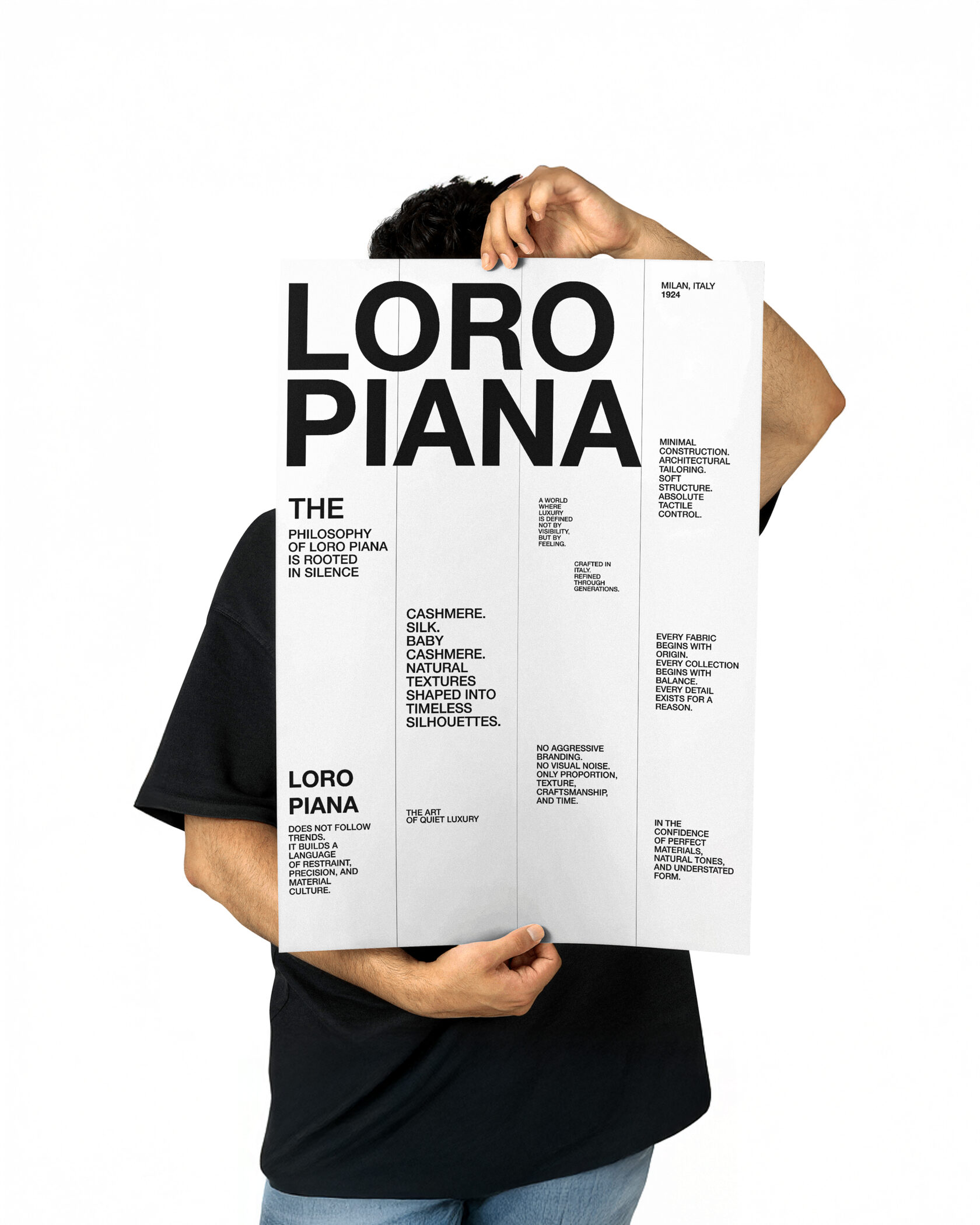 Постер Loro Piana — visual study