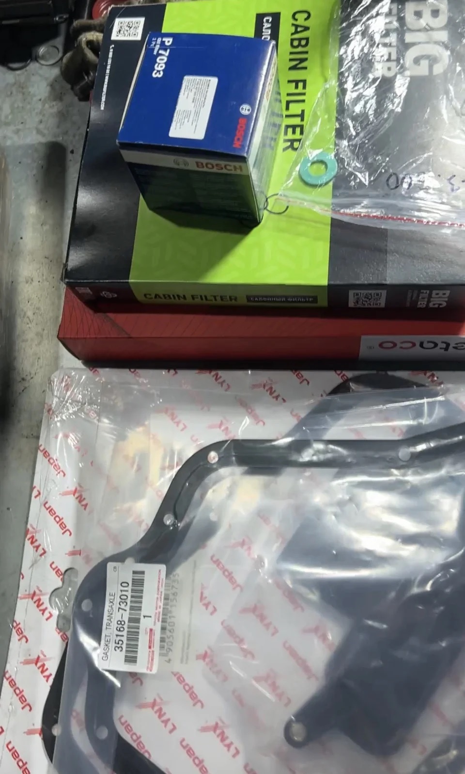 Комплект материалов Комплект материалов для обслуживания