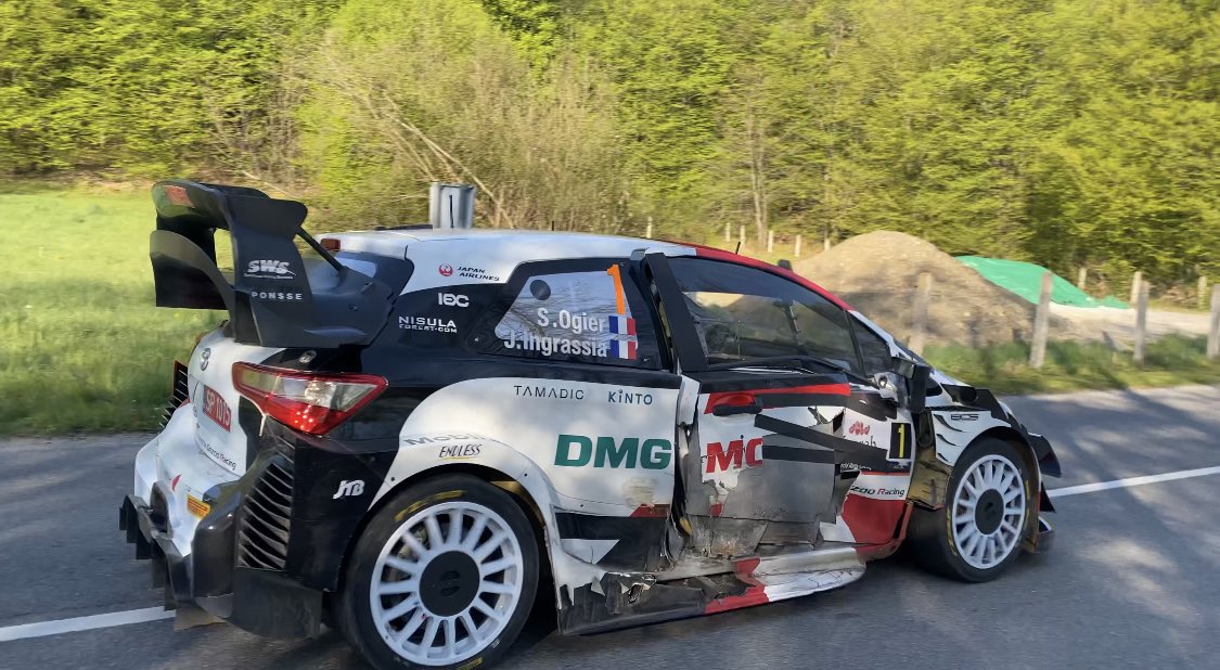 Toyota Yaris WRC Себастьена Ожье на СУ17, ралли Хорватия 2021