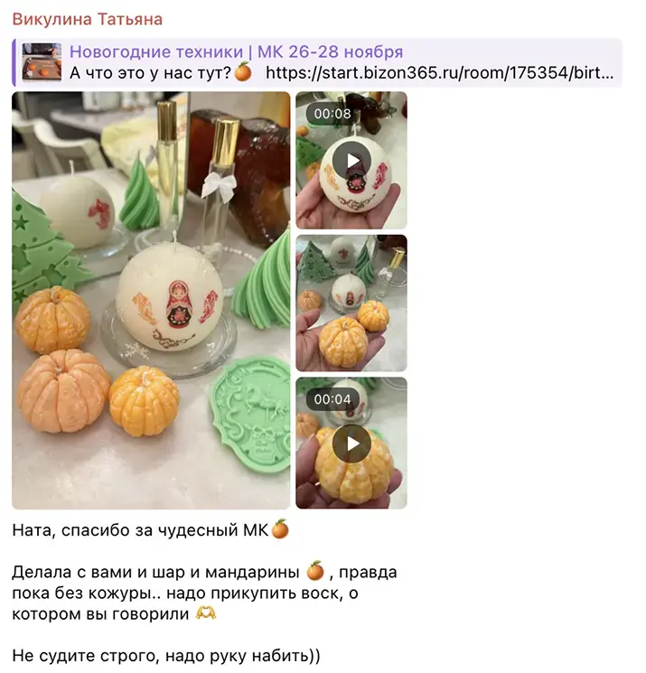 Отзыв участницы другого мастер-класса школы