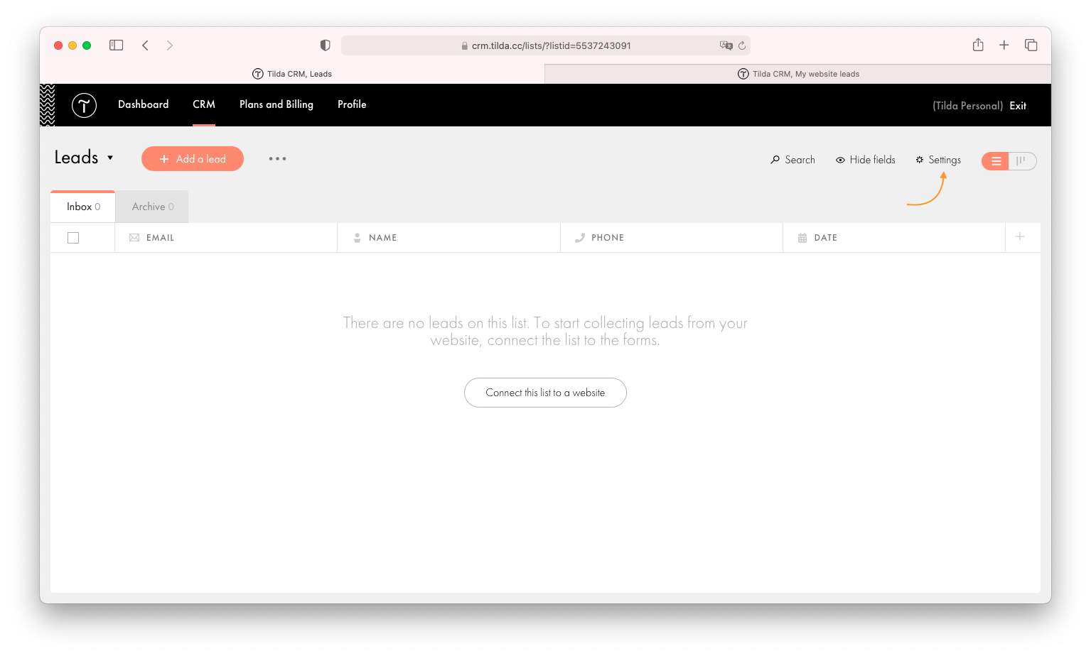 Tilda CRM │ Tilda Help Center